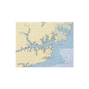 Point Marina (Merritt, NC) NOAA Chart Jigsaw Puzzle