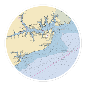 River Dunes Marina (Alliance, NC) NOAA Chart Sticker