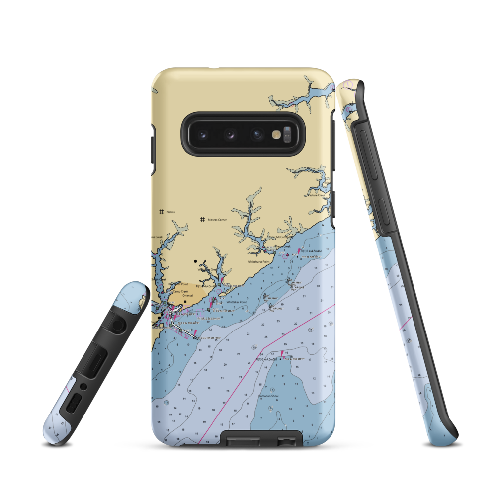 Blackwell Point Marina (Oriental, NC) NOAA Chart Samsung Phone Case Samsung Galaxy S10 model shown
