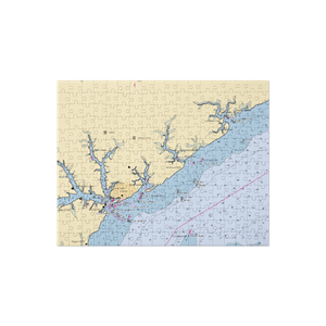 Sea Harbour Yacht Club (Oriental, NC) NOAA Chart Jigsaw Puzzle