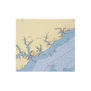 Sea Harbour Yacht Club (Oriental, NC) NOAA Chart  Gaming Mouse Pad