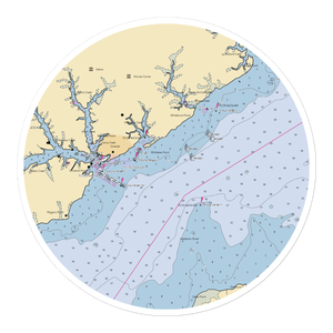 Clancy's Marina (Oriental, NC) NOAA Chart Sticker