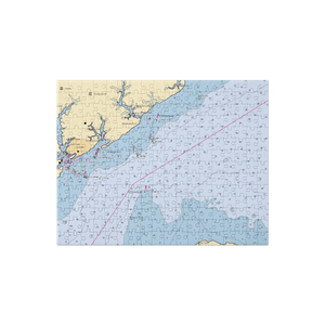 Pecan Grove Marina (Oriental, NC) NOAA Chart Jigsaw Puzzle