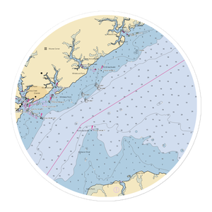 Pecan Grove Marina (Oriental, NC) NOAA Chart Sticker