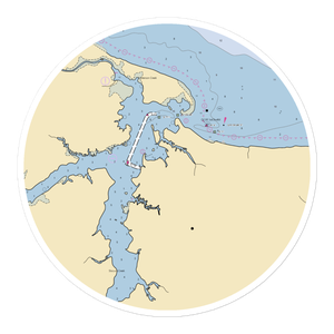 MCAS Cherry Point - Pelican Point (Cherry Point, NC) NOAA Chart Sticker