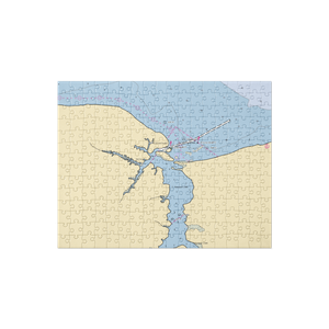 Hancock Marina (Cherry Point, NC) NOAA Chart Jigsaw Puzzle