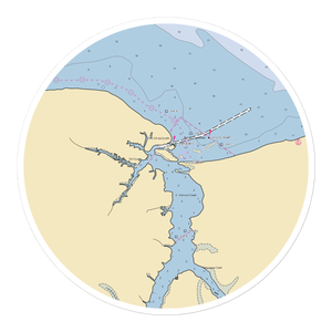 Hancock Marina (Cherry Point, NC) NOAA Chart Sticker