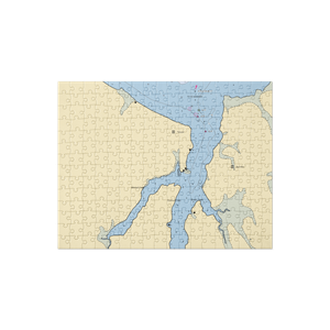 Bishops Marina and RV Park (Arapahoe, NC) NOAA Chart Jigsaw Puzzle