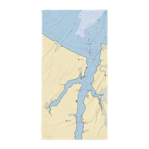 Bishops Marina and RV Park (Arapahoe, NC) NOAA Chart Towel