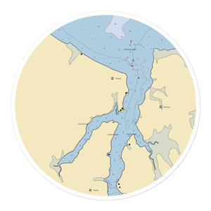 Bishops Marina and RV Park (Arapahoe, NC) NOAA Chart Sticker