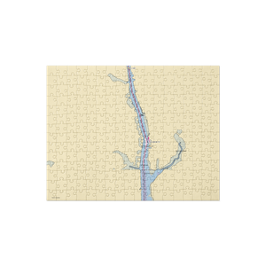 Safe Harbor Jarrett Bay (Beaufort, NC) NOAA Chart Jigsaw Puzzle