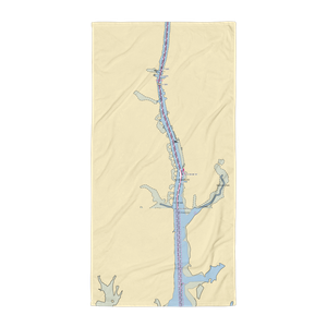 Safe Harbor Jarrett Bay (Beaufort, NC) NOAA Chart Towel