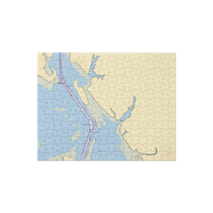 Morehead Beaufort Yacht Club (Beaufort, NC) NOAA Chart Jigsaw Puzzle