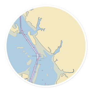 Morehead Beaufort Yacht Club (Beaufort, NC) NOAA Chart Sticker