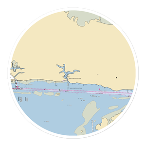 Coral Bay Marina (Morehead City, NC) NOAA Chart Sticker