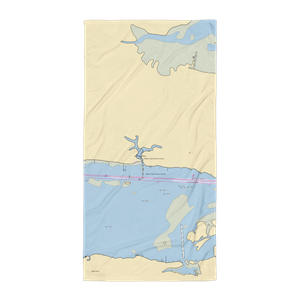 70 West Marina (Morehead City, NC) NOAA Chart Towel