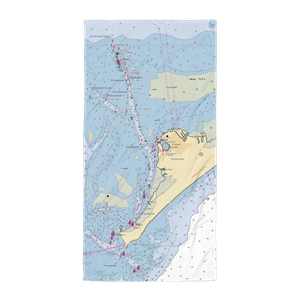 National Parks Service Docks (Engelhard, NC) NOAA Chart Towel