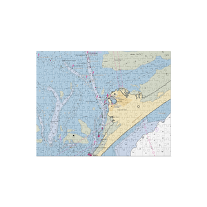 Silver Lake Marina & Ocracoke Park Dock (Engelhard, NC) NOAA Chart Jigsaw Puzzle