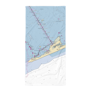 Teach's Lair Marina (Frisco, NC) NOAA Chart Towel