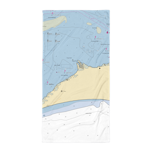 Scotch Bonnet Candies and Marina (Frisco, NC) NOAA Chart Towel