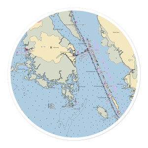 Thicket Lump Marina (Wanchese, NC) NOAA Chart Sticker