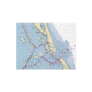 Oregon Inlet Fishing Center (Kill Devil Hills, NC) NOAA Chart Jigsaw Puzzle