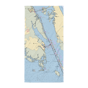 Wanchese Marina (Wanchese, NC) NOAA Chart Towel