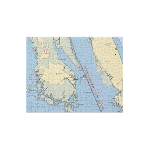 Harbor Road Marina (Wanchese, NC) NOAA Chart Jigsaw Puzzle