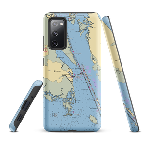 Bluewater Outer Banks Yacht Yard (Wanchese, NC) NOAA Chart Samsung Phone Case