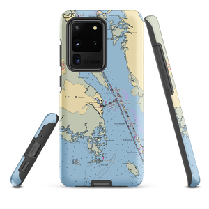 Bluewater Outer Banks Yacht Yard (Wanchese, NC) NOAA Chart Samsung Phone Case