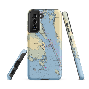 Bluewater Outer Banks Yacht Yard (Wanchese, NC) NOAA Chart Samsung Phone Case