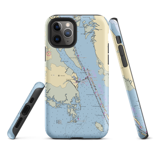 Bluewater Outer Banks Yacht Yard (Wanchese, NC) NOAA Chart  Tough iPhone Case