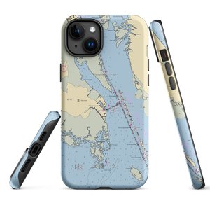 Bluewater Outer Banks Yacht Yard (Wanchese, NC) NOAA Chart  Tough iPhone Case