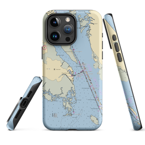 Bluewater Outer Banks Yacht Yard (Wanchese, NC) NOAA Chart  Tough iPhone Case