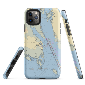 Bluewater Outer Banks Yacht Yard (Wanchese, NC) NOAA Chart  Tough iPhone Case