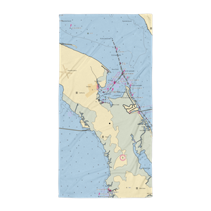 Shallowbag Bay Marina (Wanchese, NC) NOAA Chart Towel