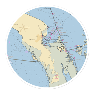 Shallowbag Bay Marina (Wanchese, NC) NOAA Chart Sticker