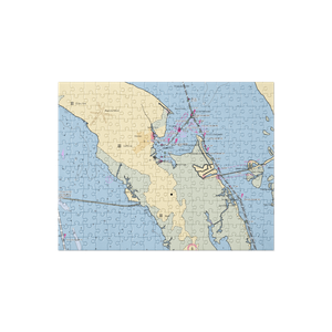 Marshes Light Marina (Manteo, NC) NOAA Chart Jigsaw Puzzle