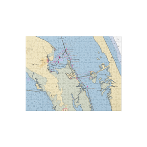 Pirates Cove Marina (Wanchese, NC) NOAA Chart Jigsaw Puzzle