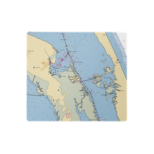 Pirates Cove Marina (Wanchese, NC) NOAA Chart  Gaming Mouse Pad