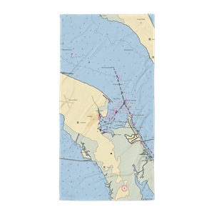 Manteo Waterfront Marina (Manteo, NC) NOAA Chart Towel