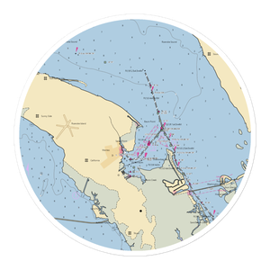 Manteo Waterfront Marina (Manteo, NC) NOAA Chart Sticker