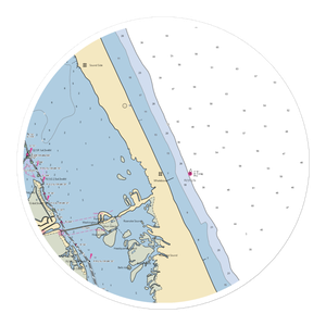 Miller's Waterfront Restaurant (Wanchese, NC) NOAA Chart Sticker