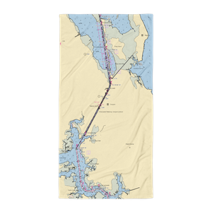 Coinjock Marina (Coinjock, NC) NOAA Chart Towel