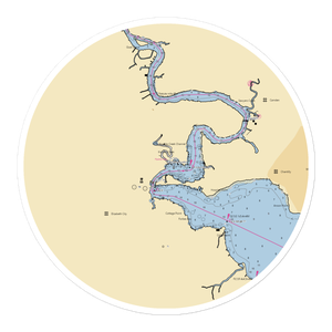 The Pelican Marina (Elizabeth City, NC) NOAA Chart Sticker