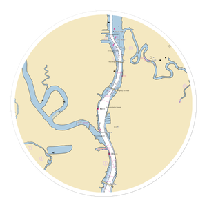 Sawmill Point Marina (Wilmington, NC) NOAA Chart Sticker