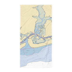 Inlet View Bar and Grill (Calabash, NC) NOAA Chart Towel