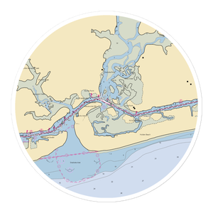 Inlet View Bar and Grill (Calabash, NC) NOAA Chart Sticker