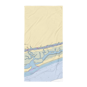 Ocean Isle Marina and Yacht Club (Shallotte, NC) NOAA Chart Towel