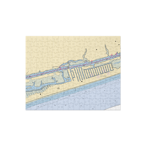 Sharky's Waterfront Restaurant and Marina (Calabash, NC) NOAA Chart Jigsaw Puzzle